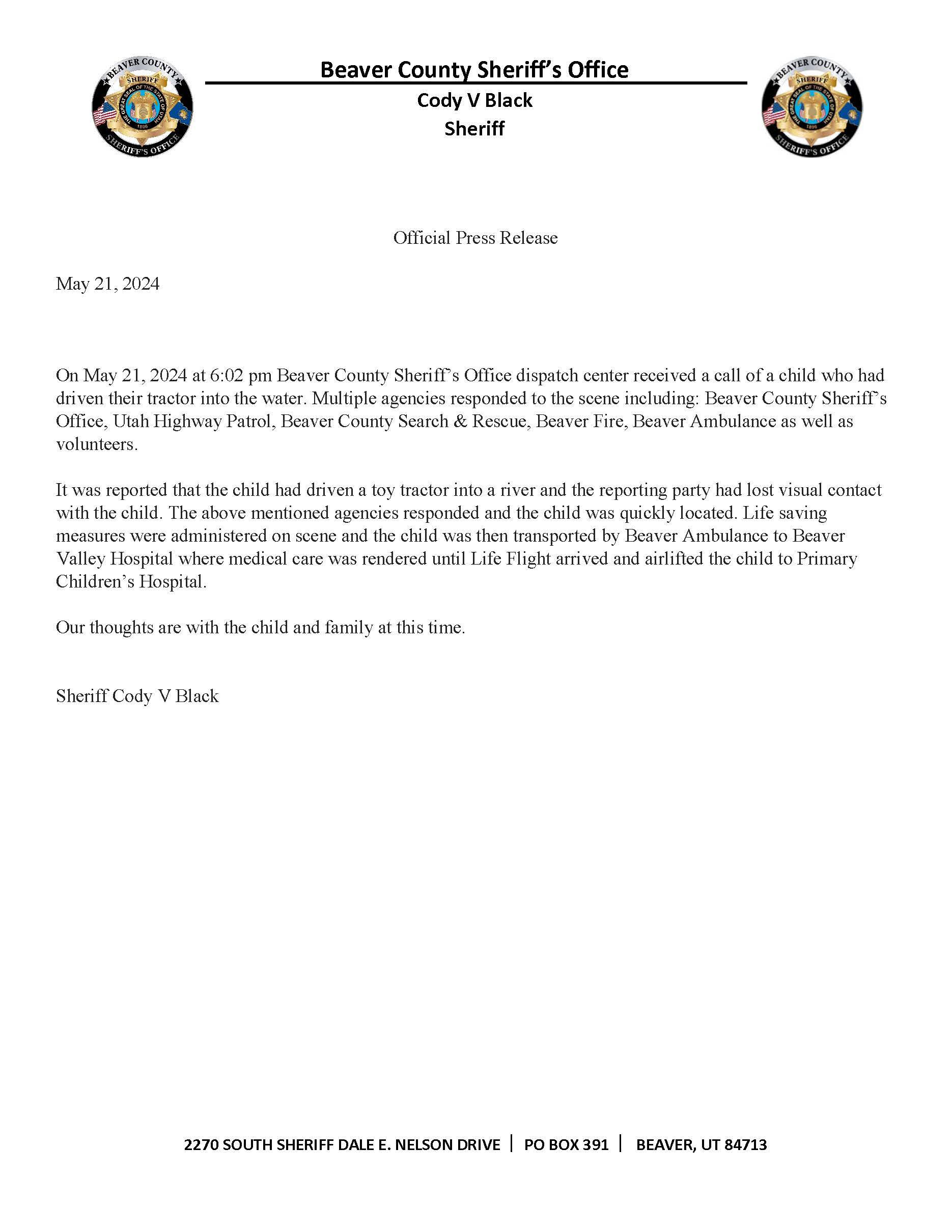 Drowning 5-21-24